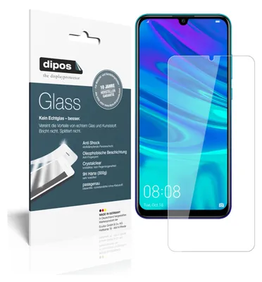 Produktbild von 2x Schutzfolie für Huawei P Smart (2019) - Anti-Shock 9H Folie dipos Glass