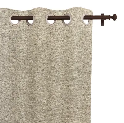 Verdunkelungsvorhang mit Ösen, 135 x 180 cm, beige