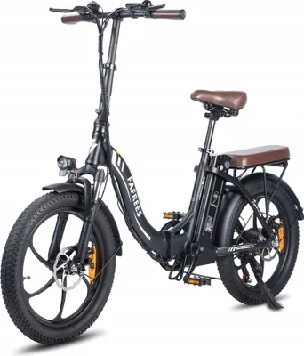 Produktbild von E-bike 20 palců Skládací elektrické kolo Skládací kolo 20 * 3.0 Fat Tire Skládací horské kolo černé