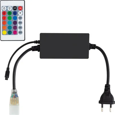Produktbild von Controller für LED Streifen RGB 220V UltraPower, IR Fernbedienung 24 Knöpfe