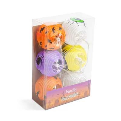 Immagine prodotto di Catena luminosa per lanterne di Halloween - 7,5 x 110 cm - 2 batterie AA