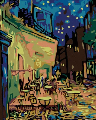 Produktbild von Zuty - Malen nach Zahlen - NACHTCAFÉ (VAN GOGH), 40x50 cm, mit Keilrahmen (bereits gespannt)