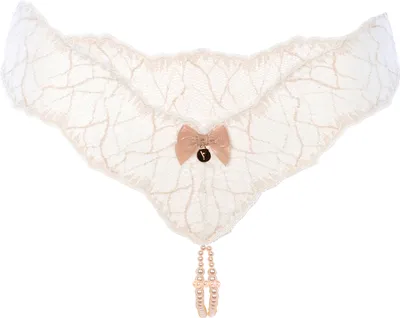 Produktbild von Bracli Sydney Collection String creme Spitze Doppelreihige Perlenkette Creme