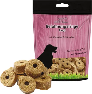 Produktbild von Schecker 3 x 500g Belohnungsringe Cerealien & Huhn - leckere, weiche Leckerli für Hunde