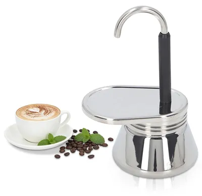 Mokkapot Edelstahl Espressokocher italienisch 1 Tasse