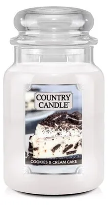Zdjęcie produktu dla Duża świeca Cookies & Cream Cake Country Candle