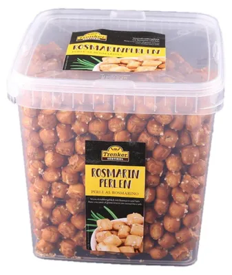 Produktbild von Rosmarinperlen, Knabbergebäck mit Rosmarin, 1250g, Trenker Südtirol