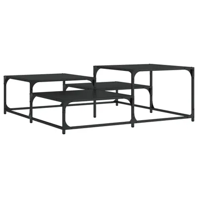 Produktbild von vidaXL Couchtisch Schwarz 107x107x40 cm Holzwerkstoff