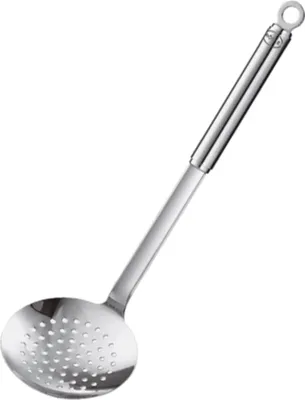 Immagine prodotto di Rösle cucchiaio forato con manico rotondo, piatto, forato grossolanamente 12 cm