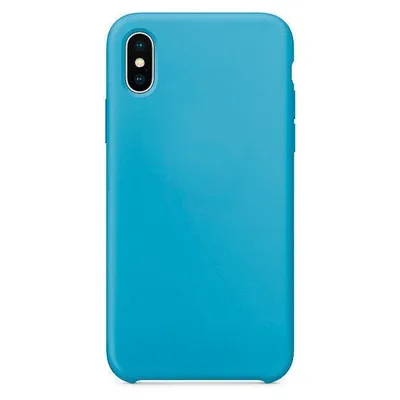 Produktbild von starfix Silikon-Tasche Schutz-Hülle Cover für iPhone XS / X blau