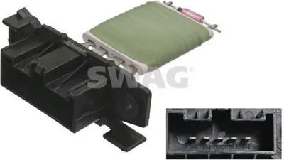 Produktbild von SWAG 40 10 0043 Gebläsewiderstand für OPEL Corsa D Schrägheck (S07) Innenraumgebläse