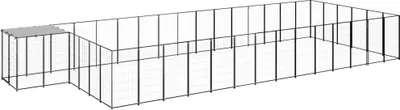 Produktbild von Hundezwinger Schwarz 26,62 m² Stahl