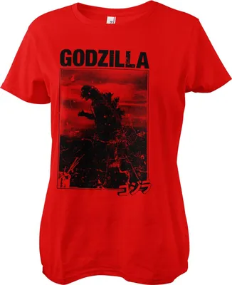 Produktbild von Godzilla Vintage Girly Tee - XX-Large - Red