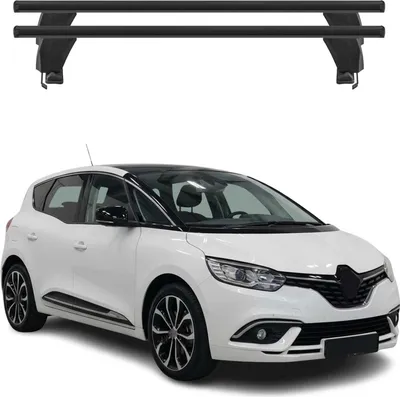 Image de Menabo Barres de toit Transversales pour Renault Scenic IV 2017-2025 Alu Noir