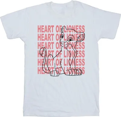 Produktbild von Disney - "The Lion King Heart Of A Lioness" T-Shirt für Herren BI32698 (XL) (Weiß)
