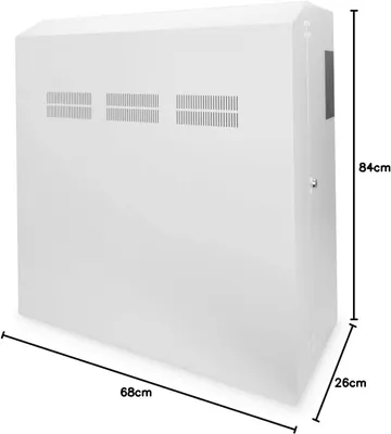 Immagine prodotto di Armadio rack da 19 pollici, 6 unità di altezza - montaggio a parete, installazione a incasso - armadio server - installazione a parete - capacità di carico 100 kg