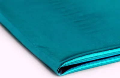 Obrázok produktu pre Lame látka, fóliová látka, látka s kovovým leskom, tyrkysová 50x150 cm