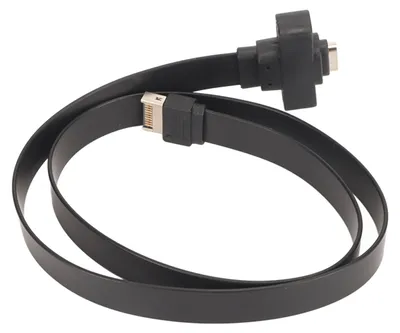 Obrázek produktu pro Prodlužovací kabel pro konektor na předním panelu USB 3.1 typu C s maticovým uzávěrem, 10 Gb/s, ohebný, délka 50 cm, typ E na typ C