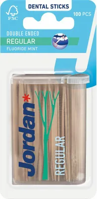 Zdjęcie produktu dla Wykałaczki Jordan Double Ended Regular 100 sztuk - 1 sztuka