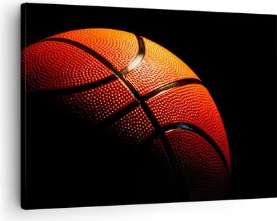 Produktbild von Bild auf Leinwand - Leinwandbild - Basketball Spiel Sport - 70x50cm - Wand Bild - Wanddeko - Leinwanddruck - Bilder - Kunstdruck - Wanddekoration - Leinwand bilder - Wandkunst - AA70x50-2225
