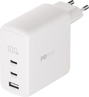 Produktbild von Power Delivery 3.0 Ultra Fast Dreifach Schnellladegerät 100W (63962)