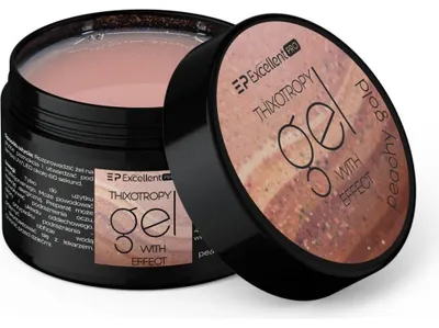 Immagine prodotto di Excellent Pro | Gel di ricostruzione - Primer di bellezza per rivestimenti ibridi - Gel tixotropico - Effetto oro pesca - Auto-lisciante