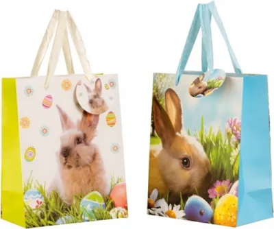 Produktbild von Geschenktüten Osterhase 18 x 23 x 10 cm Ostern (24 Stück)