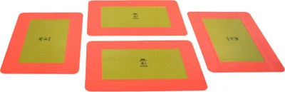Reflektor Gelb mit rotem Rand Novio Markierungstafel 283mm x 197mm
