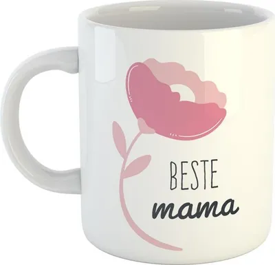 Produktbild von Huuraa Kaffeetasse beste mama Blume Liebe Mutter mom Geschenk Tasse Weiß 330ml beste mama Blume Liebe Mutter mom Präsent