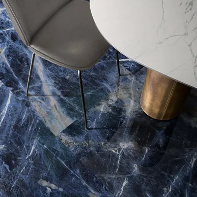 Obrázek produktu pro CASA39 Dlaždice s mramorovým vzhledem, modré, 60 x 60 cm, Marazzi Allmarble