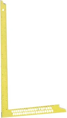 Produktbild von Zimmermannswinkel gelb/pulverbeschichtet, 700 mm, mit Anreißlöchern