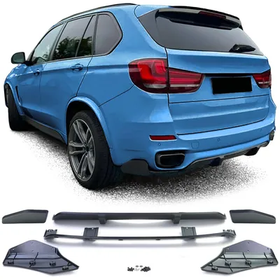 Für BMW X5 F15 2013-2018 mit M-Paket Heckdiffusor Diffusor SCHWARZ MATT in der Farbe SCHWARZ von Carparts-Online GmbH