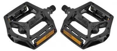 Produktbild von Wellgo B249DU Plattformpedale MTB/BMX Alu 9/16" mit Reflektoren schwarz - 112...