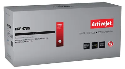 Zdjęcie produktu dla Activejet Bęben DRP-473N do drukarek Panasonic; Zamiennik Panasonic KX-FAT473X; Supreme; 10000 stron; czarny, Zamiennik, Panasonic, Panasonic: KX-MB 2110, KX-MB 2120, KX-MB 2123, KX-MB 2128, KX-MB 2130, KX-MB 2158, KX-MB 2170,..., 1 szt., 10000 stron(y), Druk laserowy