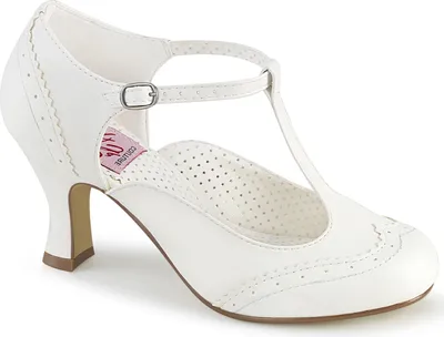 Produktbild von FLAPPER-26 Damen Pumps von Pin Up Couture, Weiß  , EU 41, US 11