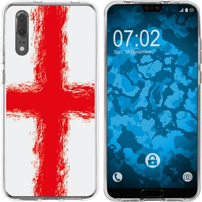 Produktbild von PhoneNatic Case kompatibel mit Huawei P20 Silikon-Hülle WM England M4