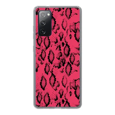 Produktbild von MuchoWow® Handyhülle Schutzhülle Hülle für Samsung Galaxy S20 FE Tiermuster - Schlangenhaut - Rosa Silikon Softcase Handy Hülle - Abdeckung