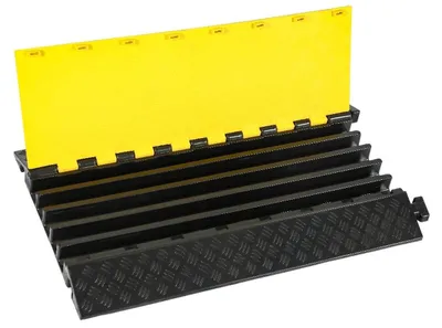 Produktbild von 80 cm Kabelbrücke mit Klappe und 5 Kanälen