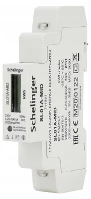 Obrázok produktu pre Jednofázový elektromer 45 A 0,25 A 6 kV MID SCHELINGER