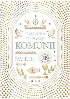 Produktbild von Karnet okolicznościowy B6 Komunia - Kropki z kopertą