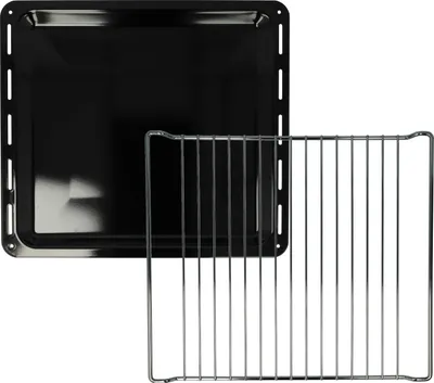 Produktbild von vhbwx Backblech, Gitterrost (2-tlg. Set) kompatibel mit Leonard LBN1110X, 94406401****, 94406451****, 94406470**** Backöfen - 42 x 37 x 2,3 cm