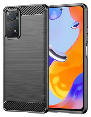 Obrázek produktu pro Husa pentru Xiaomi Redmi Note 11 Pro 4G / Note 11 Pro 5G - Techsuit Carbon Silicone - Black