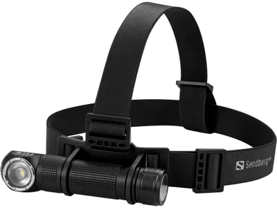 Produktbild von Sandberg 421-36, Stirnband-Taschenlampe, Schwarz, Aluminium, IP66, LED, 25 lm
