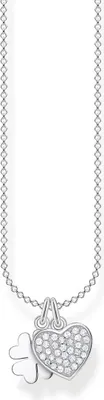 Produktbild von Thomas SCKE150316 Halskette mit Anhänger Damen Herz Kleeblatt Silber