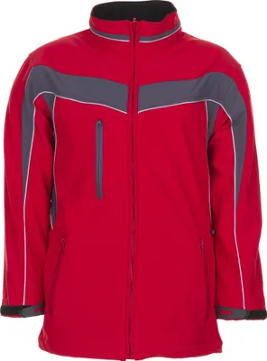 Produktbild von Planam Softshelljacke Plaline Gr. L rot/schiefer