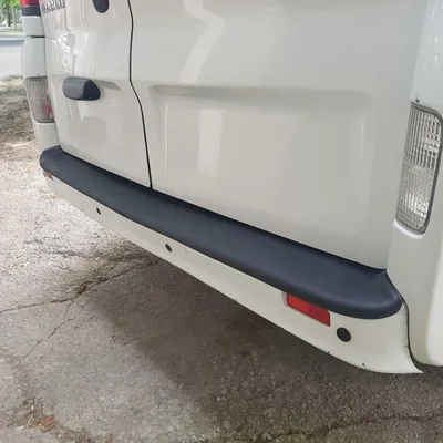 Produktbild von Ladekantenschutz Stoßtangenschutz für Opel Vivaro 2001-2014 Matt ABS Schwarz