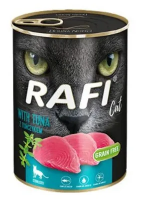 Produktbild von Rafi Cat Adult mit Thunfisch - Getreidefrei Nassfutter für kastrierte Katzen 400g (24-er pack)