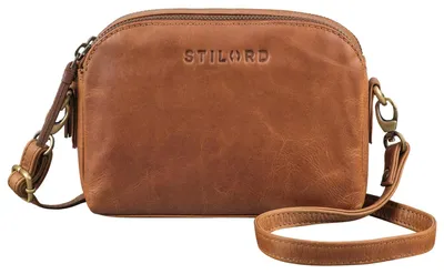 Produktbild von STILORD Nina Kleine Umhängetasche Damen Leder Tasche Brustbeutel Mini Handtasche