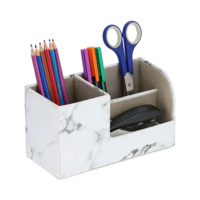 Produktbild von relaxdays Schreibtisch Organizer Marmor-Optik