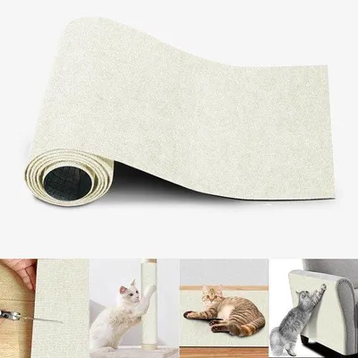 Produktbild von Klebe Krabmat, weiß, 40x200cm, für Katzen